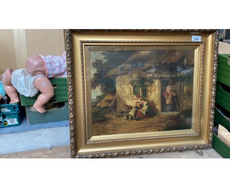  Sale Item:    PICTURE BEHIND GLASS- G MORELAND 1795  Vat Status:   No Vat   Buyers Premium:  This lot is subject to a Buyers