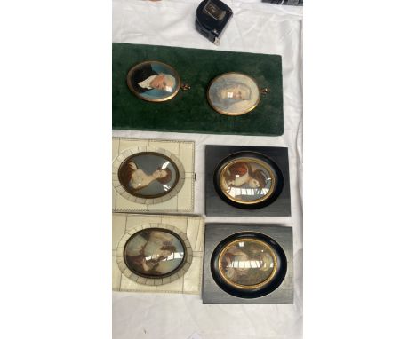  Sale Item:    6 MINIATURE PORTRAITS   Vat Status:   No Vat   Buyers Premium:  This lot is subject to a Buyers Premium of 17.