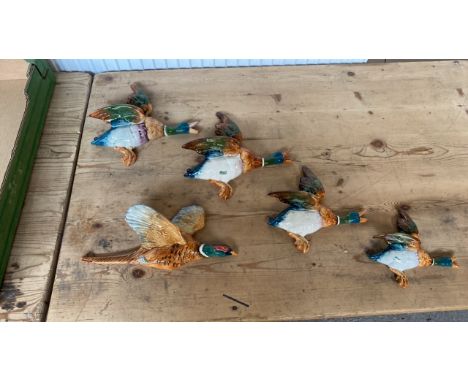  Sale Item:    BOX-4 BESWICK DUCKS &amp; PHEASANT   Vat Status:   No Vat   Buyers Premium:  This lot is subject to a Buyers P