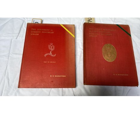  Sale Item:    2 BOOKS-THE STRATHSPEY FENCIBLES &amp; THE NORTHERN FENCIBLES (AF)  Vat Status:   No Vat   Buyers Premium:  Th