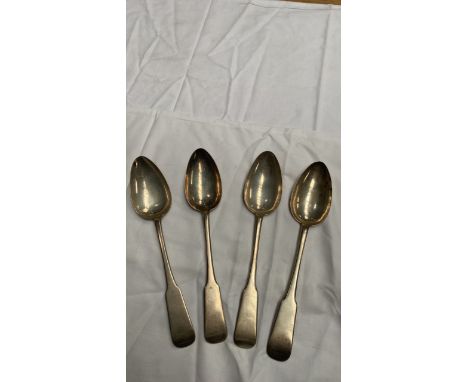  Sale Item:    4 EDINBURGH TABLE SPOONS   Vat Status:   No Vat   Buyers Premium:  This lot is subject to a Buyers Premium of 