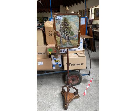  Sale Item:    ROSEWOOD POLE SCREEN (AF)   Vat Status:   No Vat   Buyers Premium:  This lot is subject to a Buyers Premium of