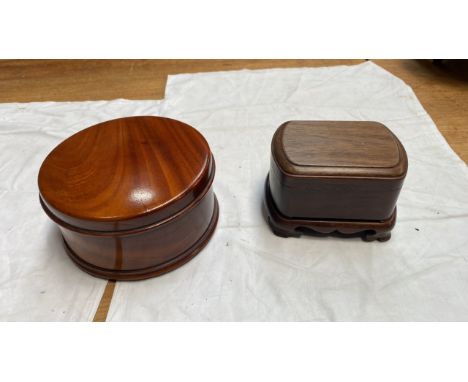  Sale Item:    2 MAHOGANY BOXES   Vat Status:   No Vat   Buyers Premium:  This lot is subject to a Buyers Premium of 17.5% + 