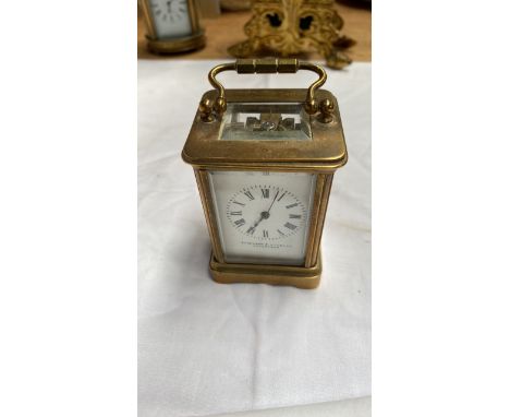  Sale Item:    FERGUSON &amp; MACBEAN INVERNESS CARRIAGE CLOCK - NO KEY  Vat Status:   No Vat   Buyers Premium:  This lot is 