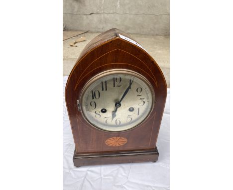  Sale Item:    INLAID MANTLE CLOCK (AF)   Vat Status:   No Vat   Buyers Premium:  This lot is subject to a Buyers Premium of 