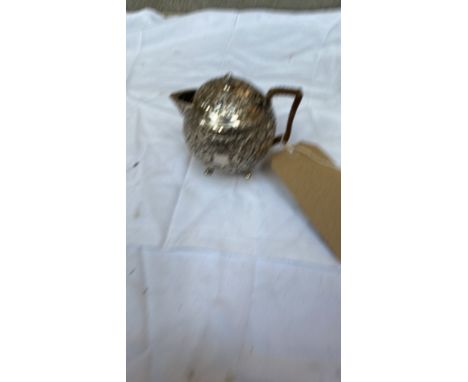  Sale Item:    SMALL WHITE METAL TEAPOT   Vat Status:   No Vat   Buyers Premium:  This lot is subject to a Buyers Premium of 