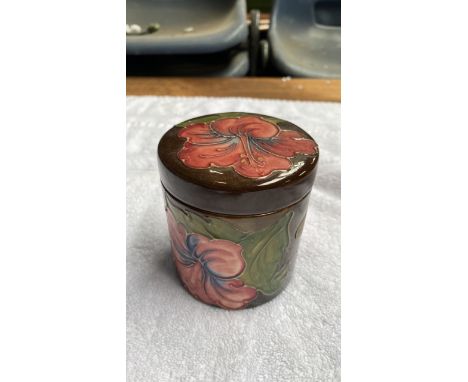  Sale Item:    MOORCROFT JAR   Vat Status:   No Vat   Buyers Premium:  This lot is subject to a Buyers Premium of 17.5% + Vat