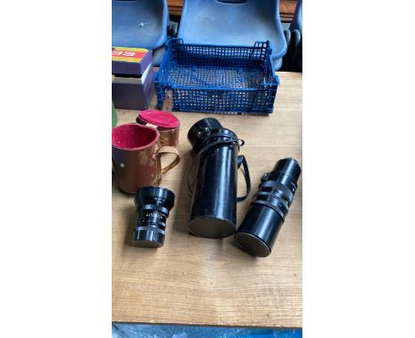  Sale Item:    2 LARGE USSR CAMERA LENSES- (BOX AF)  Vat Status:   No Vat   Buyers Premium:  This lot is subject to a Buyers 
