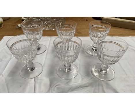  Sale Item:    6 CRYSTAL GLASSES   Vat Status:   No Vat   Buyers Premium:  This lot is subject to a Buyers Premium of 17.5% +