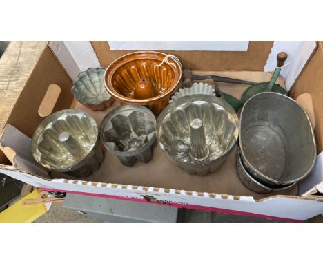  Sale Item:    BOX ASSORTED JELLY MOULDS BEAN SLICER ETC  Vat Status:   No Vat   Buyers Premium:  This lot is subject to a Bu