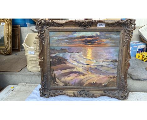  Sale Item:    OIL PAINTING BY M BALLANTINE SUNSET  Vat Status:   No Vat   Buyers Premium:  This lot is subject to a Buyers P