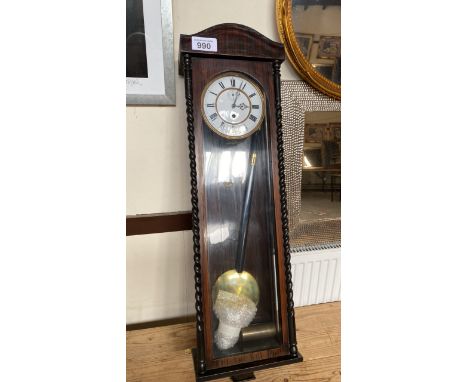  Sale Item:    WALL REGULATOR CLOCK (AF)   Vat Status:   No Vat   Buyers Premium:  This lot is subject to a Buyers Premium of