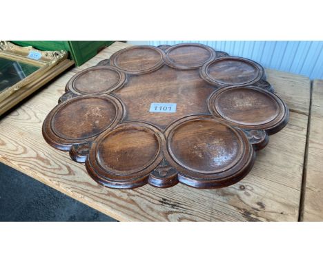  Sale Item:    OAK LAZY SUSAN (AF)   Vat Status:   No Vat   Buyers Premium:  This lot is subject to a Buyers Premium of 17.5%