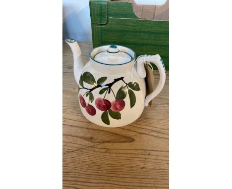  Sale Item:    WEMYSS STYLE TEAPOT   Vat Status:   No Vat   Buyers Premium:  This lot is subject to a Buyers Premium of 17.5%