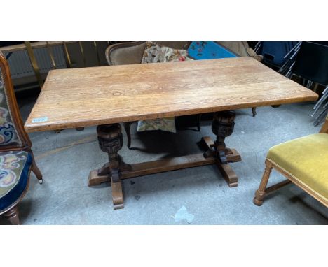  Sale Item:    OAK REFECTORY TABLE   Vat Status:   No Vat   Buyers Premium:  This lot is subject to a Buyers Premium of 17.5%