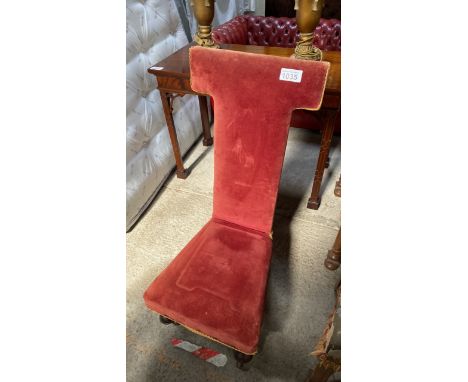 Sale Item:    PRAYER CHAIR (AF)   Vat Status:   No Vat   Buyers Premium:  This lot is subject to a Buyers Premium of 17.5% +