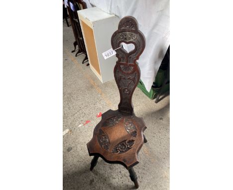  Sale Item:    OAK HALL / SPINNING CHAIR (AF)   Vat Status:   No Vat   Buyers Premium:  This lot is subject to a Buyers Premi