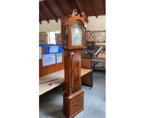  Sale Item:    MAHOGANY LONG CASE CLOCK MILNE ABERDEEN-PENDULUM BROKEN (AF)  Vat Status:   No Vat   Buyers Premium:  This lot