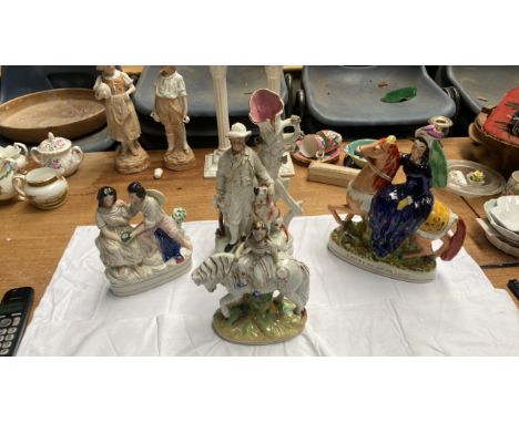 Sale Item:    BOX STAFFORDSHIRE FIGURES (AF)   Vat Status:   No Vat   Buyers Premium:  This lot is subject to a Buyers Premi
