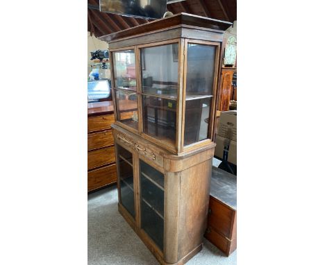  Sale Item:    A MARRIAGE OF 2 DISPLAY CABINETS (AF)  Vat Status:   No Vat   Buyers Premium:  This lot is subject to a Buyers