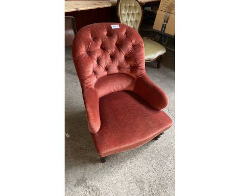  Sale Item:    RED ARM CHAIR   Vat Status:   No Vat   Buyers Premium:  This lot is subject to a Buyers Premium of 17.5% + Vat