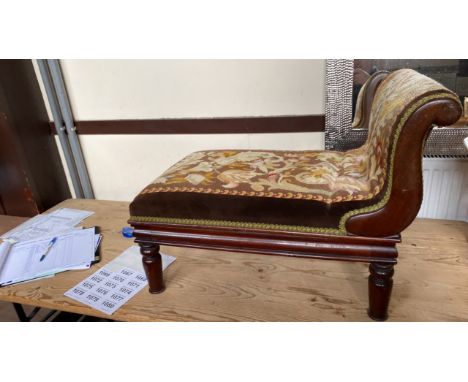  Sale Item:    MAHOGANY FOOT STOOL (AF)   Vat Status:   No Vat   Buyers Premium:  This lot is subject to a Buyers Premium of 