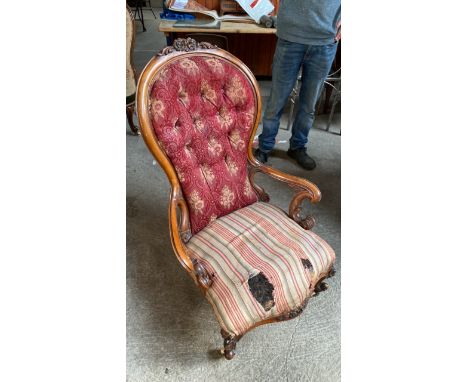  Sale Item:    ROSEWOOD ARM CHAIR (AF)   Vat Status:   No Vat   Buyers Premium:  This lot is subject to a Buyers Premium of 1