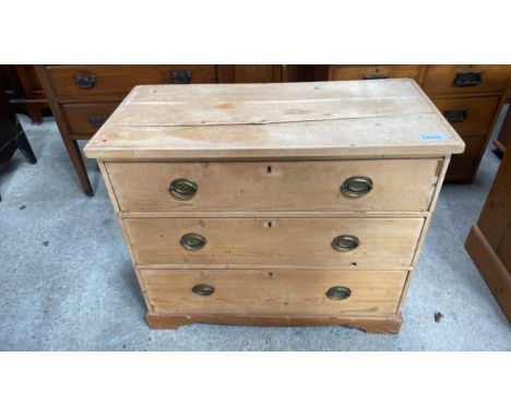  Sale Item:    PINE 3 DRAWER CHEST (AF)   Vat Status:   No Vat   Buyers Premium:  This lot is subject to a Buyers Premium of 