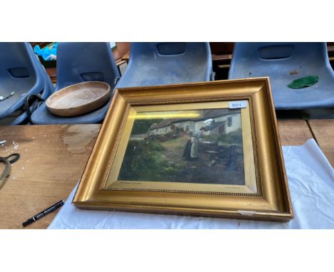  Sale Item:    OIL PAINTING PERTHSHIRE COTTAGES A DOUGLAS (AF)  Vat Status:   No Vat   Buyers Premium:  This lot is subject t