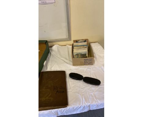  Sale Item:    BOX POSTCARDS EMPTY ALBUM &amp; 2 SETS SCALES (AF)  Vat Status:   No Vat   Buyers Premium:  This lot is subjec