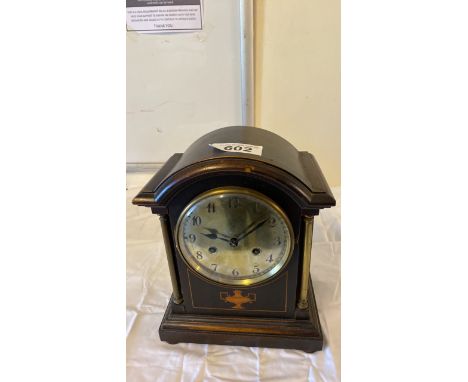  Sale Item:    INLAID MANTLE CLOCK (AF)   Vat Status:   No Vat   Buyers Premium:  This lot is subject to a Buyers Premium of 