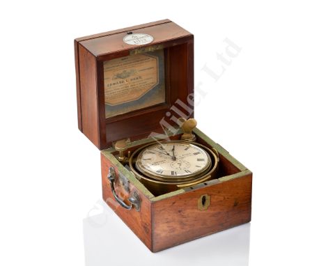 A FINE TWO-DAY MARINE CHRONOMETER BY ARNOLD & DENT, CIRCA 1829, The 3½in. silvered dial signed as per title and inscribed and