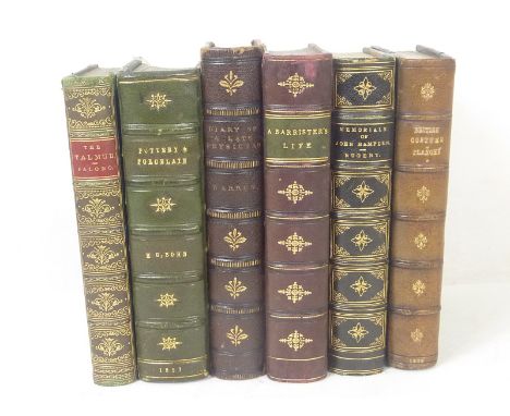 PLANCHE J. R.  History of British Costume. Frontis & illus. Half morocco. 1874; also 5 unrelated leather bound vols.  (6).