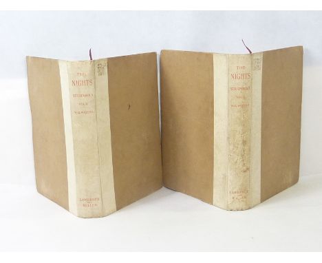 HUGHES E. R. (Illus).  The Nights of Straparola. 2 vols. Ltd. ed. 43/210 on Japanese vellum. Plates after etchings. Quarto. V