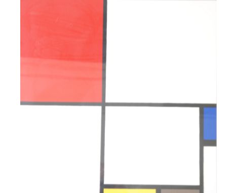 AFTER PIET MONDRIAN COLOUR PRINT  Composition with red, yellow and blue 24" x 24" (61cm x 61cm) ANOTHER AFTER KANDINSKY  AND 