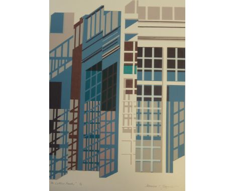 NORMAN C. JAQUES  ARTIST SIGNED ORIGINAL COLOURED LITHOGRAPH 'The Lattice Porch'  signed, titled and numbered in pencil No. 1