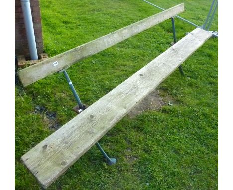 ADJUSTABLE BENCH, POSSIBLY A RAILWAY PLATFORM BENCH AF