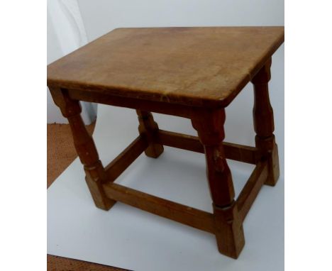 ROBERT THOMPSON OF KILBURN 'MOUSEMAN' OAK STOOL
