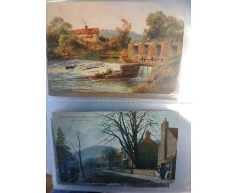 POSTCARDS, A SUPER COLLECTION OF APPROX 56 OLD HISTORIC CARDS OF LOWER BROADHEATH, BRANSFORD, HALLOW, MALVERN LINK, WORCESTER