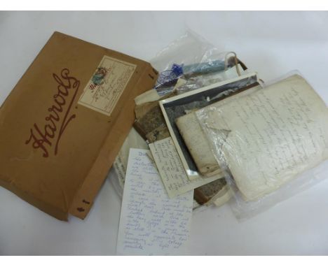 MISC. 19TH CENTURY AND LATER EPHEMERA RELATING TO WILLIAM TAYLOR AND ROYAL WORCESTER PORCELAIN INC. HAND PAINTED WATERCOLOUR 