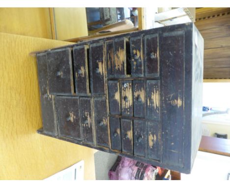 MULTI DRAWER CABINET CONTAINING WATCHMAKERS PARTS/ TOOLS