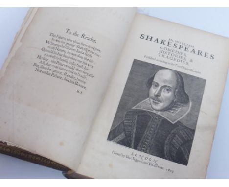 SHAKESPEARE, THE FIRST COLLECTED EDITION OF THE DRAMATIC WORKS OF WILLIAM SHAKESPEARE, A REPRODUCTION IN EXACT  FACSIMILIE OF