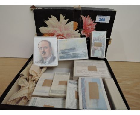 16 x FULL SETS OF CIGARETTE CARDS, AMALGAMATED, CARRERAS, WILLS, PLAYERS ETC   Small box with thought to be 16 full sets of c