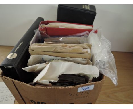 GB &amp; WORLD STAMP COLLECTIONS INCLUDING PRESENTATION PACKS IN BOX   Box bulging with ranges of early to mid 1970's GB pres