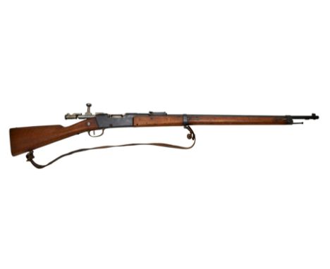 Repetier - Büchse Gewehr MLe 1886 M 93 (Lebel - Gewehr) Kal. 8 x 50mm R Lebel S.Nr. 20682 Schloss und Abzugsbügel, Schaft usw