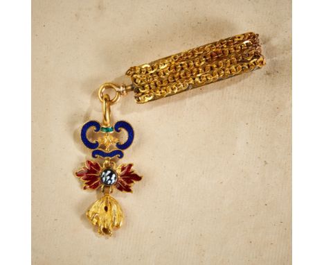 Orden vom Goldenen Vlies aud dem Besitz des Fürsten Karl Alexander von Thurn und Taxis (1170-1827) Ordensdekoration aus dem p