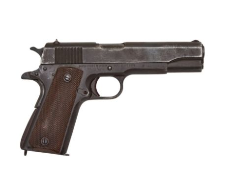 Pistole Colt Mod. 1911 A1 S.Nr.: 1374670 Kaliber: .45 ACP Hersteller: Remington Rand Inc. Syracuse N.Y. USA Eine Pistole "Col