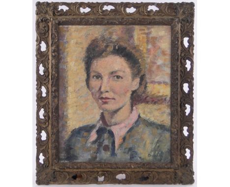 Ronald Ossory Dunlop (1894-1973),oil on canvas, portrait of a woman, signed, 23" x 19", framed.
