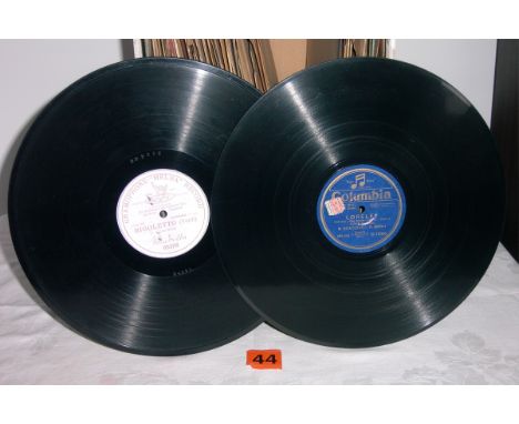 Fifty vocal records, 12-inch by Melba (15), Melchior (13), Merli (6), Merriman, Micheau, Milona, Minghini-Cattaneo, Moore, Mu