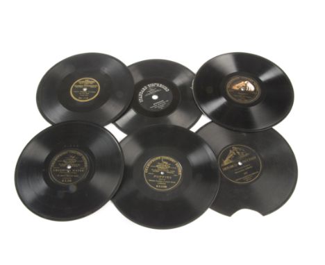 early records, 10-inch, single-sided: eighteen, by Climax, Standard, G & T, pre-dog and Dog Monarch, by Dutch Daly, Russell H